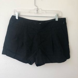 JCREW BLACK PLEATED SHORTS